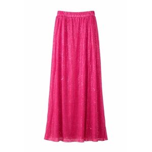 Rosa Clothing NWT Pink Sequin Maxi Skirt, Size Large